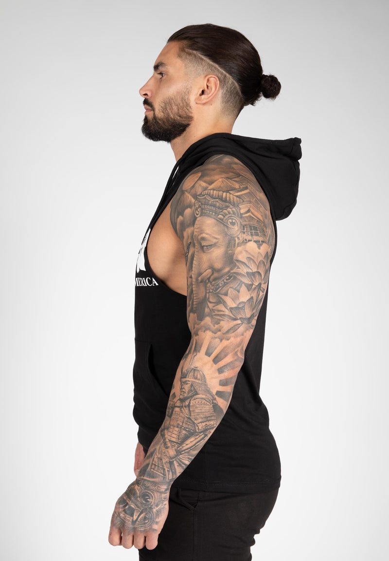 Load image into Gallery viewer, Gorilla Wear - Rogers Hooded Tank Top - Black
