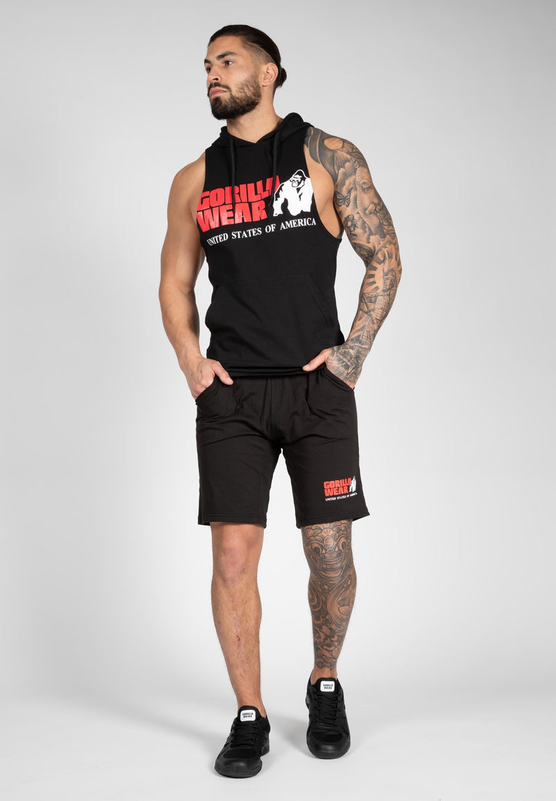Load image into Gallery viewer, Gorilla Wear - Rogers Hooded Tank Top - Black
