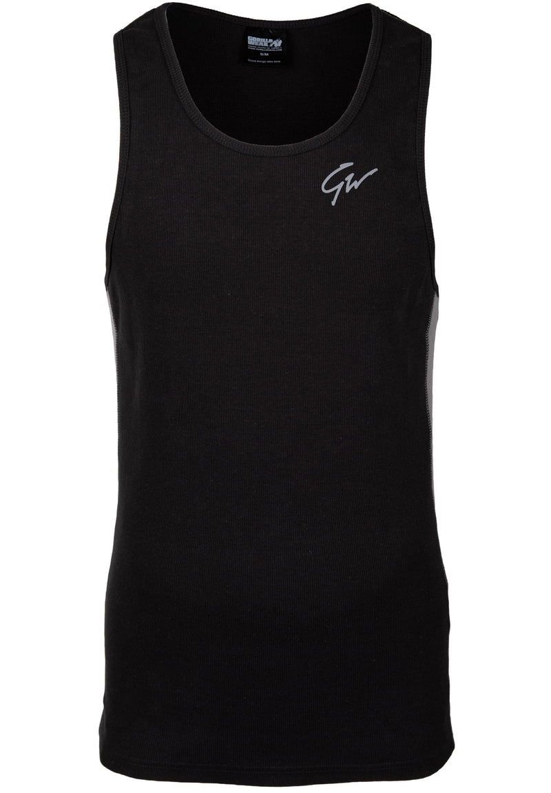 Load image into Gallery viewer, Richmond Rib Tank Top - Black/Gray
