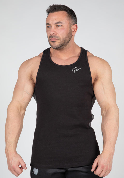 Richmond Rib Tank Top - Black/Gray