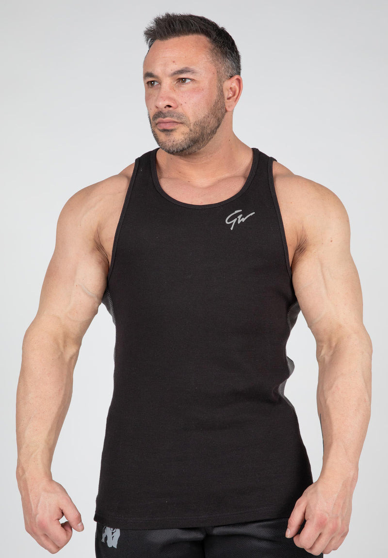 Load image into Gallery viewer, Richmond Rib Tank Top - Black/Gray
