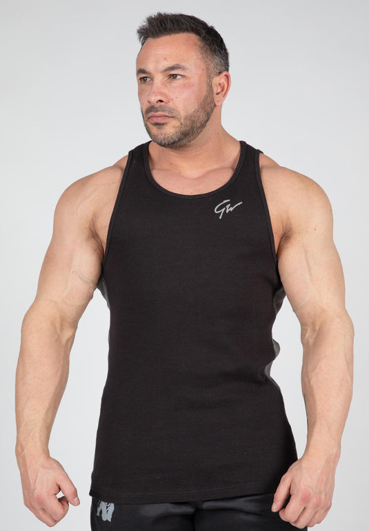 Richmond Rib Tank Top - Black/Gray