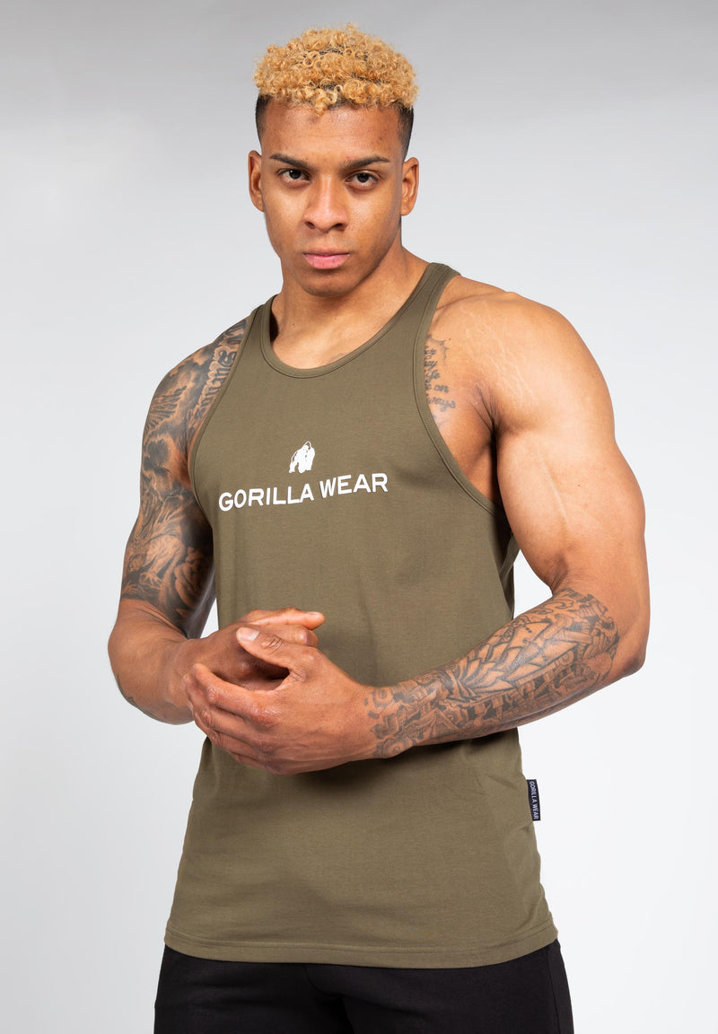 Load image into Gallery viewer, Carter Stretch Tank Top - Army Green
