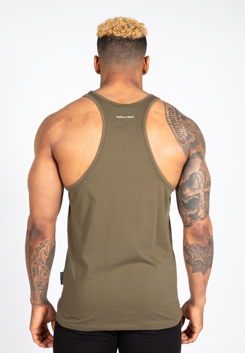 Load image into Gallery viewer, Carter Stretch Tank Top - Army Green
