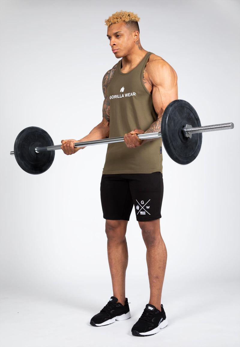 Load image into Gallery viewer, Carter Stretch Tank Top - Army Green
