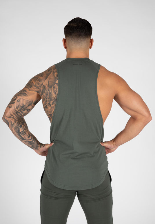 Milo Drop Armhole Tank Top - Green