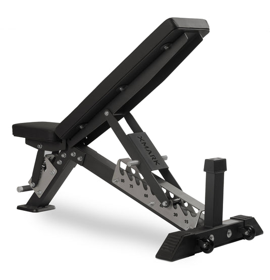XMARK - Black Hawk Commercial Adjustable Weight Bench (Pre-assembled)