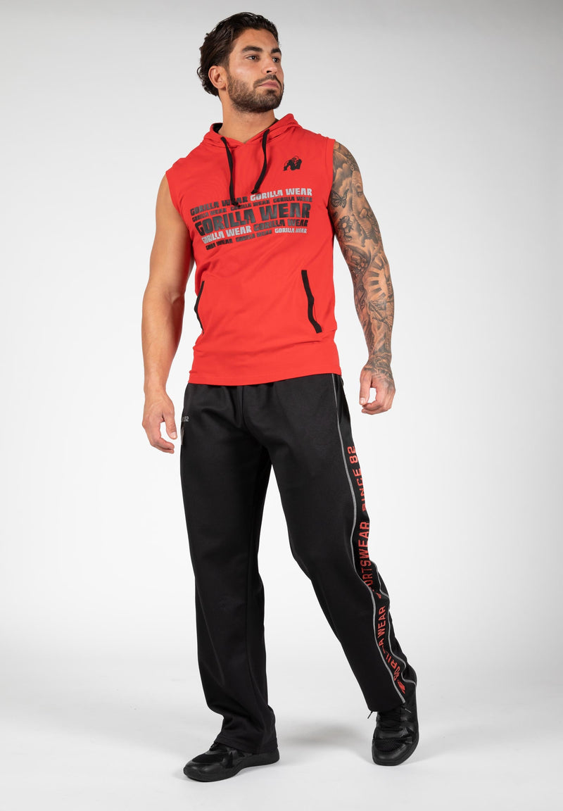 Load image into Gallery viewer, Melbourne S/L Hooded T-shirt - Red
