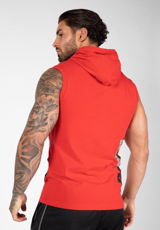 Melbourne S/L Hooded T-shirt - Red