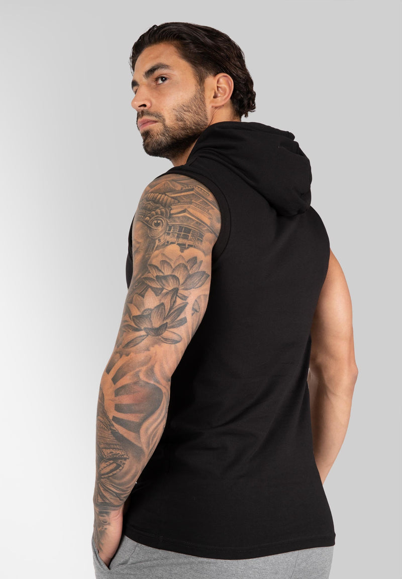 Load image into Gallery viewer, Melbourne S/L Hooded T-shirt - Black
