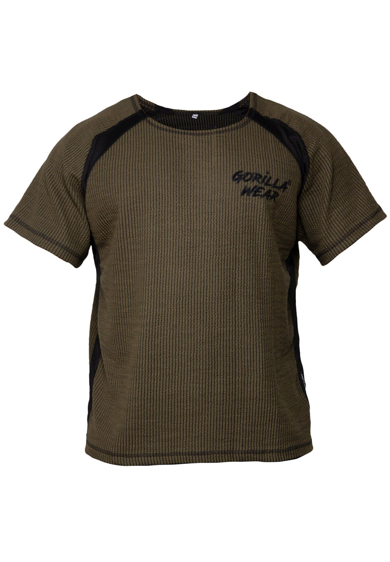 Load image into Gallery viewer, Augustine Old School Workout Top - Army Green
