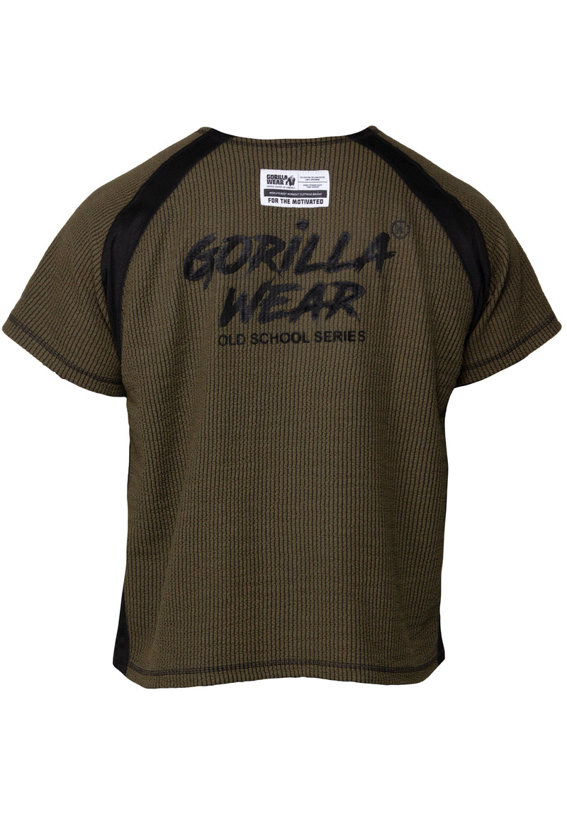 Load image into Gallery viewer, Augustine Old School Workout Top - Army Green
