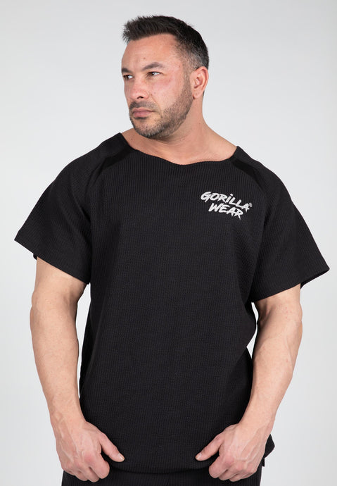 Augustine Old School Workout Top - Black