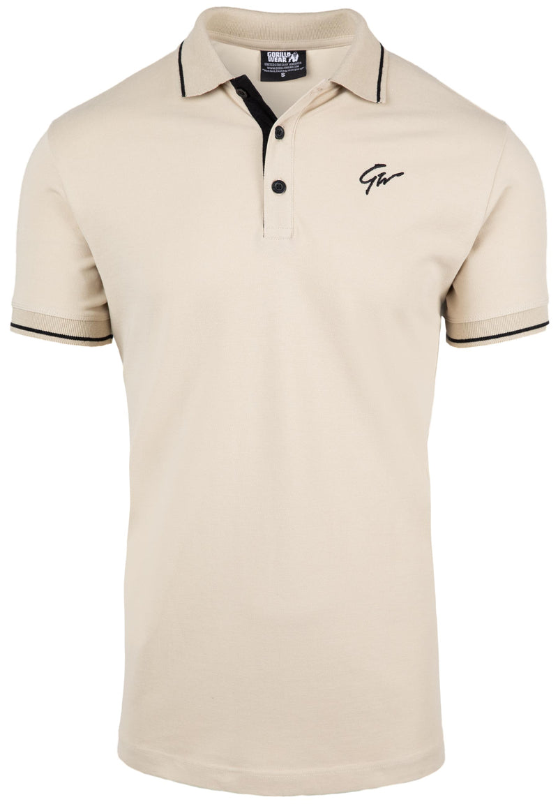 Load image into Gallery viewer, Gorilla Wear - Delano Polo - Beige/Black
