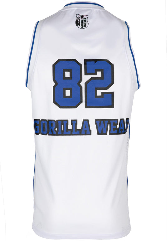Gorilla Wear - San Mateo Jersey Tank Top - White/Blue