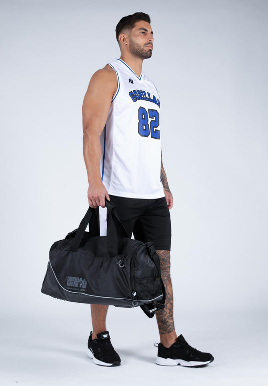 Gorilla Wear - San Mateo Jersey Tank Top - White/Blue