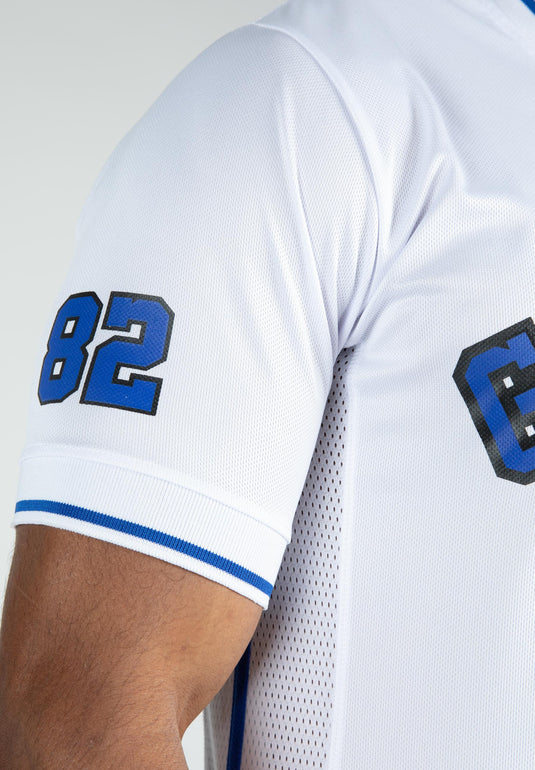 San Mateo T-Shirt - White/Blue