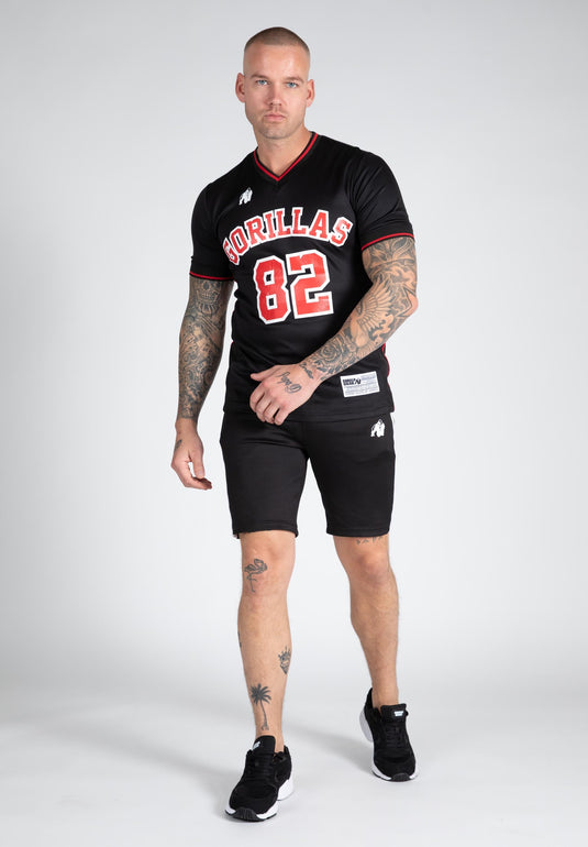 San Mateo T-shirt - Black/Red