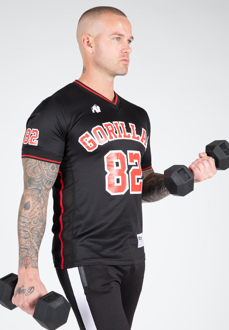 Load image into Gallery viewer, San Mateo T-shirt - Black/Red
