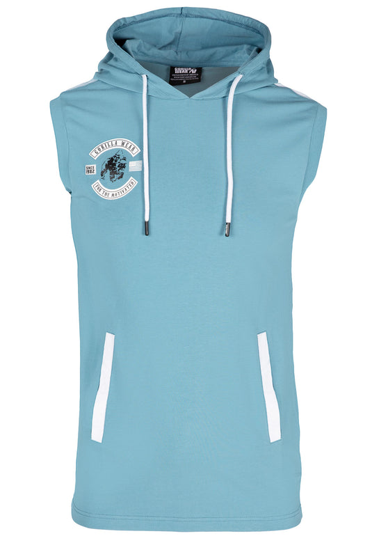 Oswego S/L Hooded T-shirt - Blue