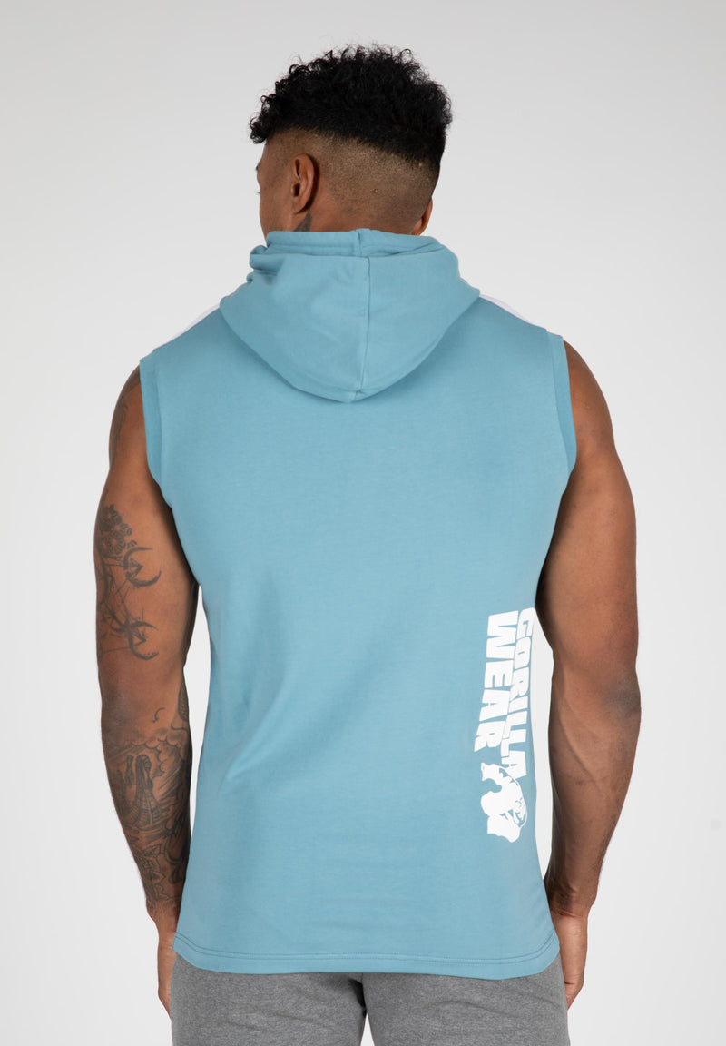 Load image into Gallery viewer, Oswego S/L Hooded T-shirt - Blue
