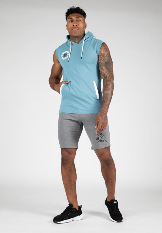 Oswego S/L Hooded T-shirt - Blue