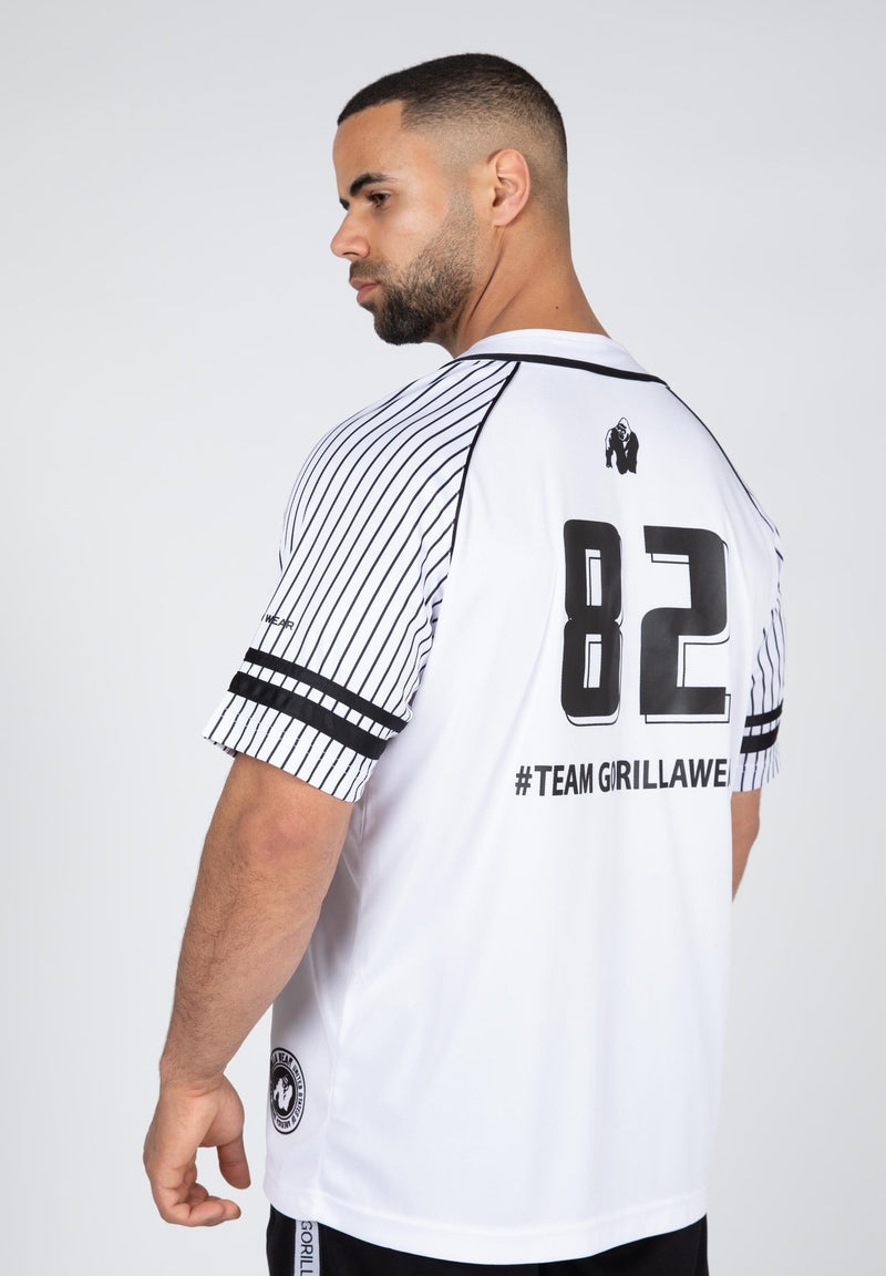 Load image into Gallery viewer, Gorilla Wear - 82 Baseball Jersey - White
