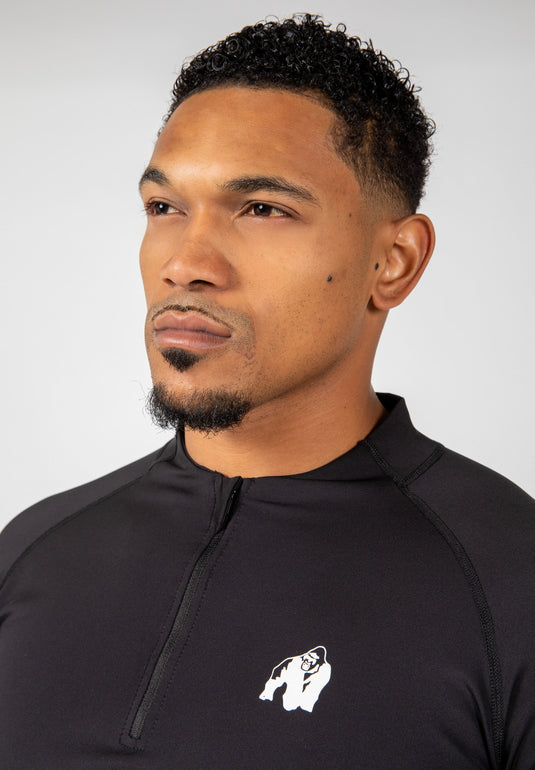 Hamilton Hybrid Long Sleeve - Black - Slim Fit
