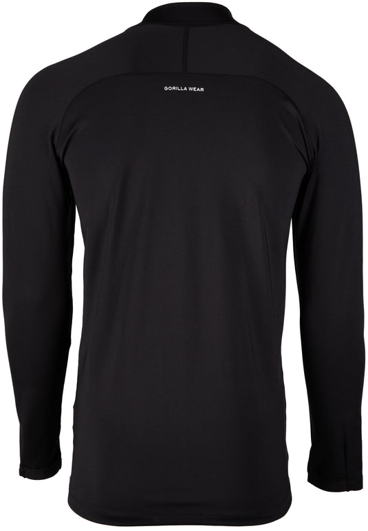 Hamilton Hybrid Long Sleeve - Black - Slim Fit