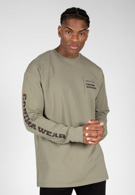 Gorilla Wear - Boise Oversized Long Sleeve - Army Green