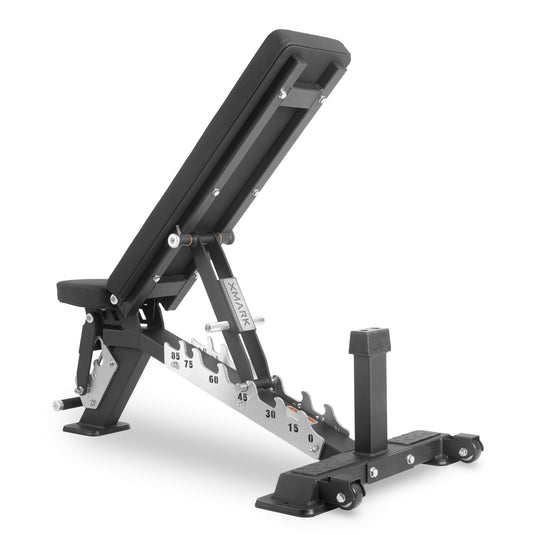 XMARK - Black DiamondCommercial Adjustable Weight Bench (Pre-assembled)