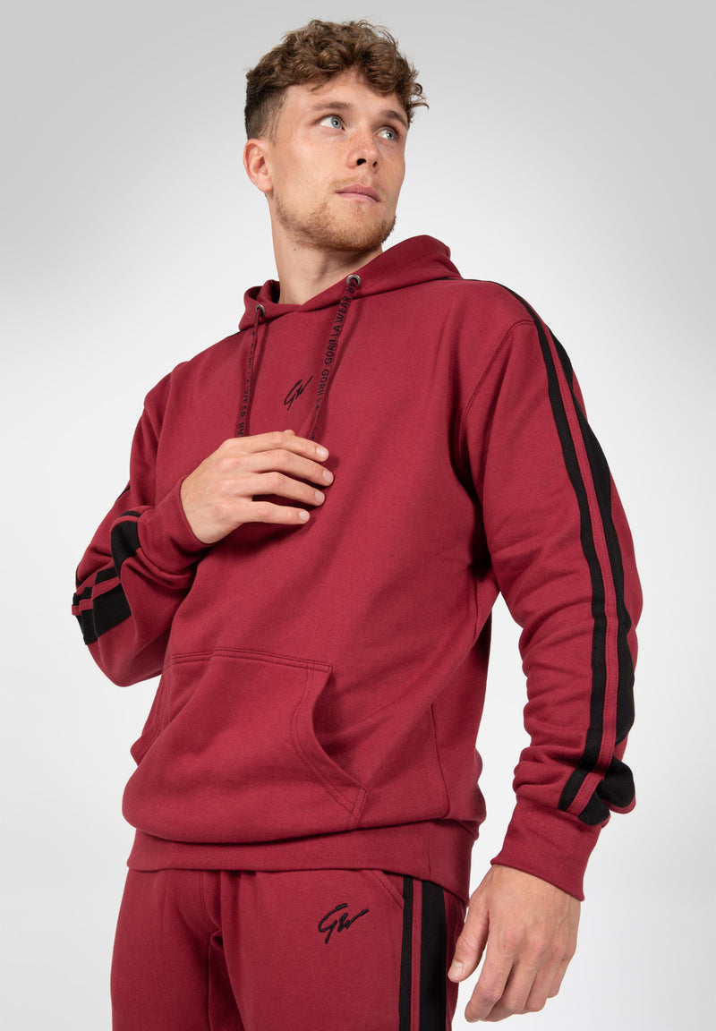 Load image into Gallery viewer, Banks Oversized Hoodie - Burgundy Red/Black
