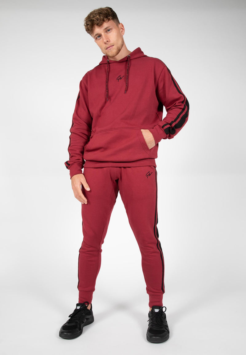 Load image into Gallery viewer, Banks Oversized Hoodie - Burgundy Red/Black
