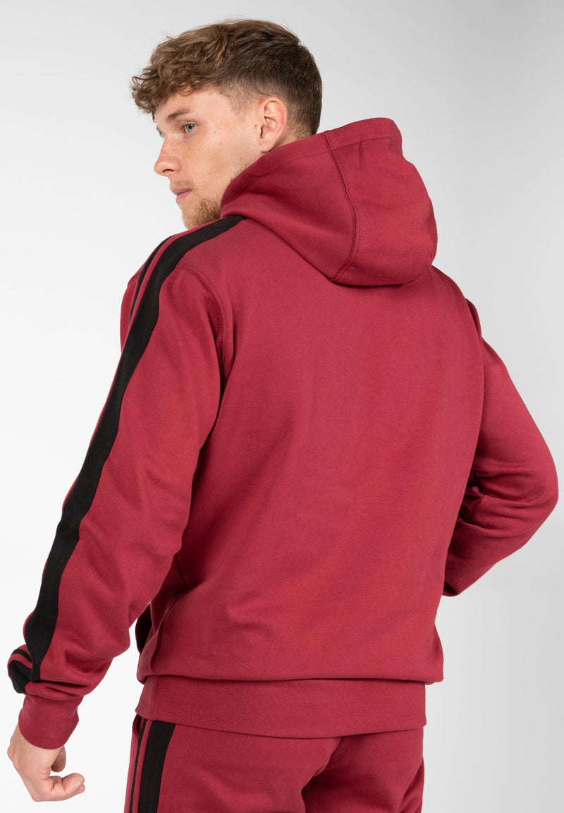 Load image into Gallery viewer, Banks Oversized Hoodie - Burgundy Red/Black
