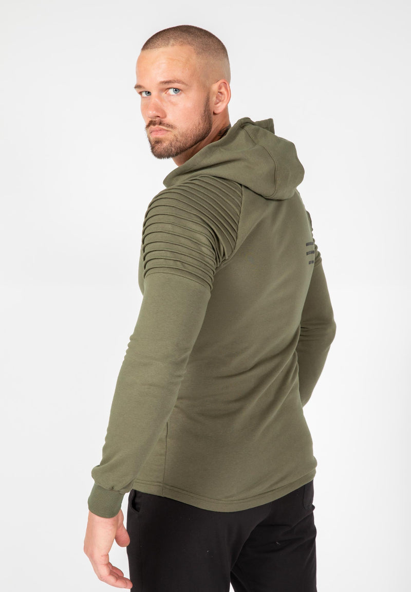Load image into Gallery viewer, Delta Zipped Hoodie - Army Green
