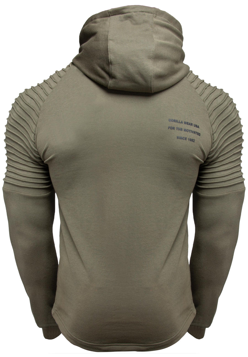 Load image into Gallery viewer, Delta Zipped Hoodie - Army Green
