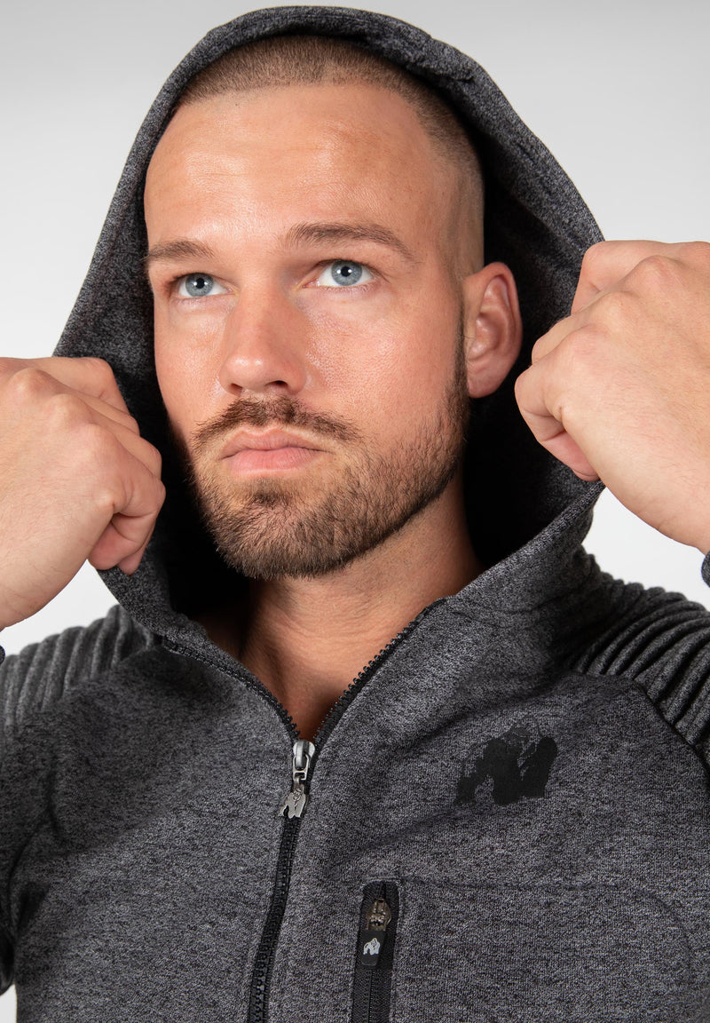 Load image into Gallery viewer, Delta Zipped Hoodie - Gray
