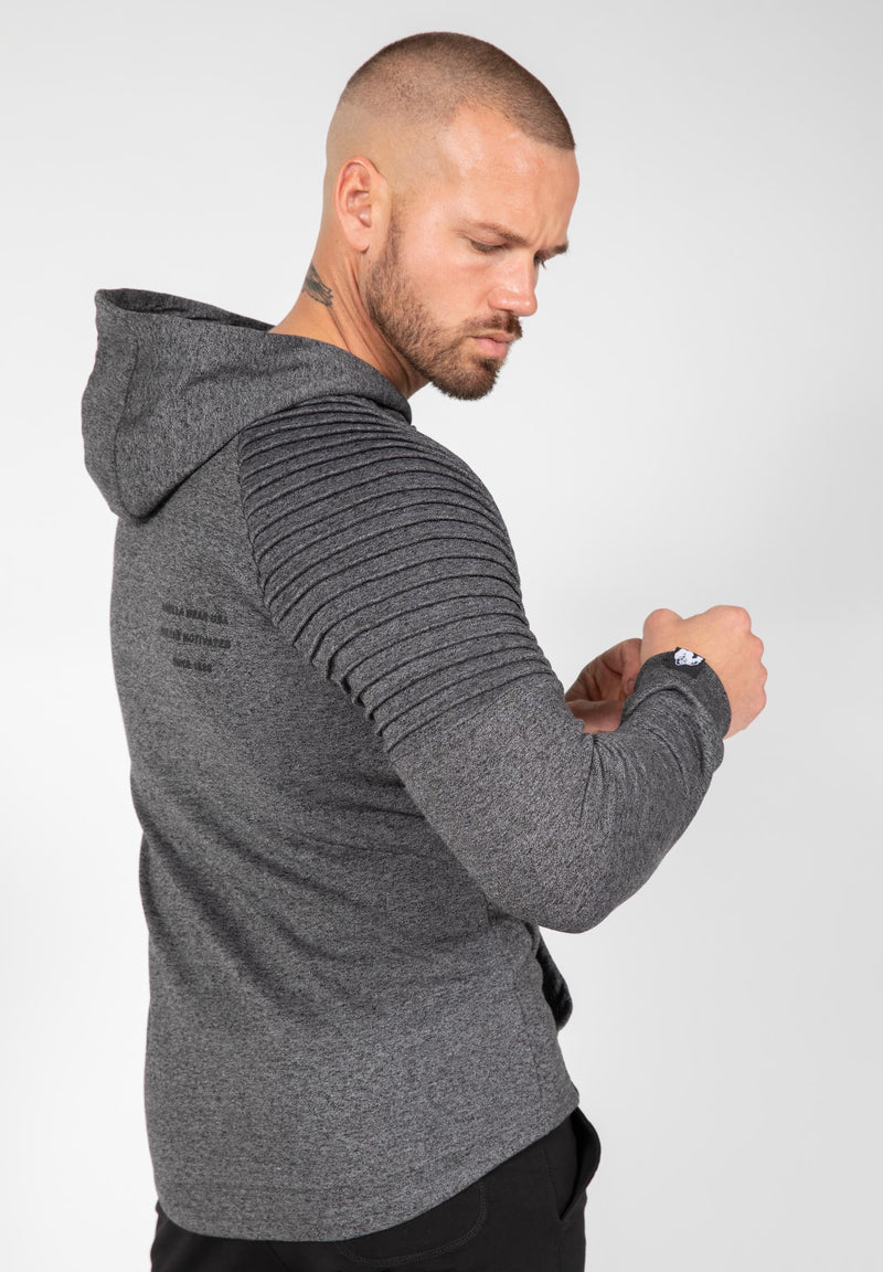 Load image into Gallery viewer, Delta Zipped Hoodie - Gray
