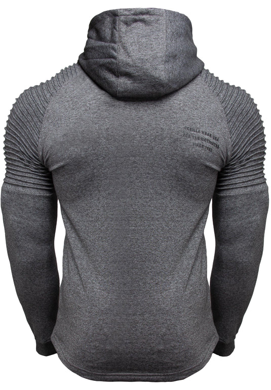 Delta Zipped Hoodie - Gray