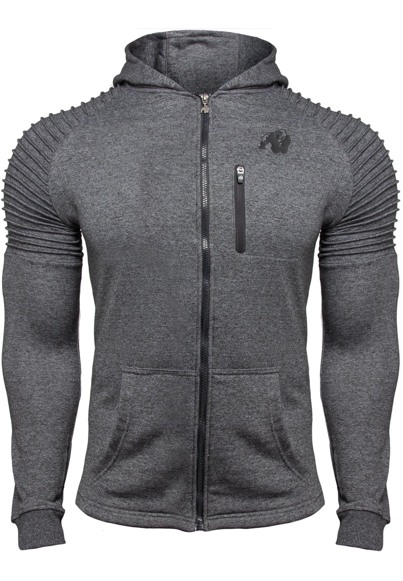 Load image into Gallery viewer, Delta Zipped Hoodie - Gray
