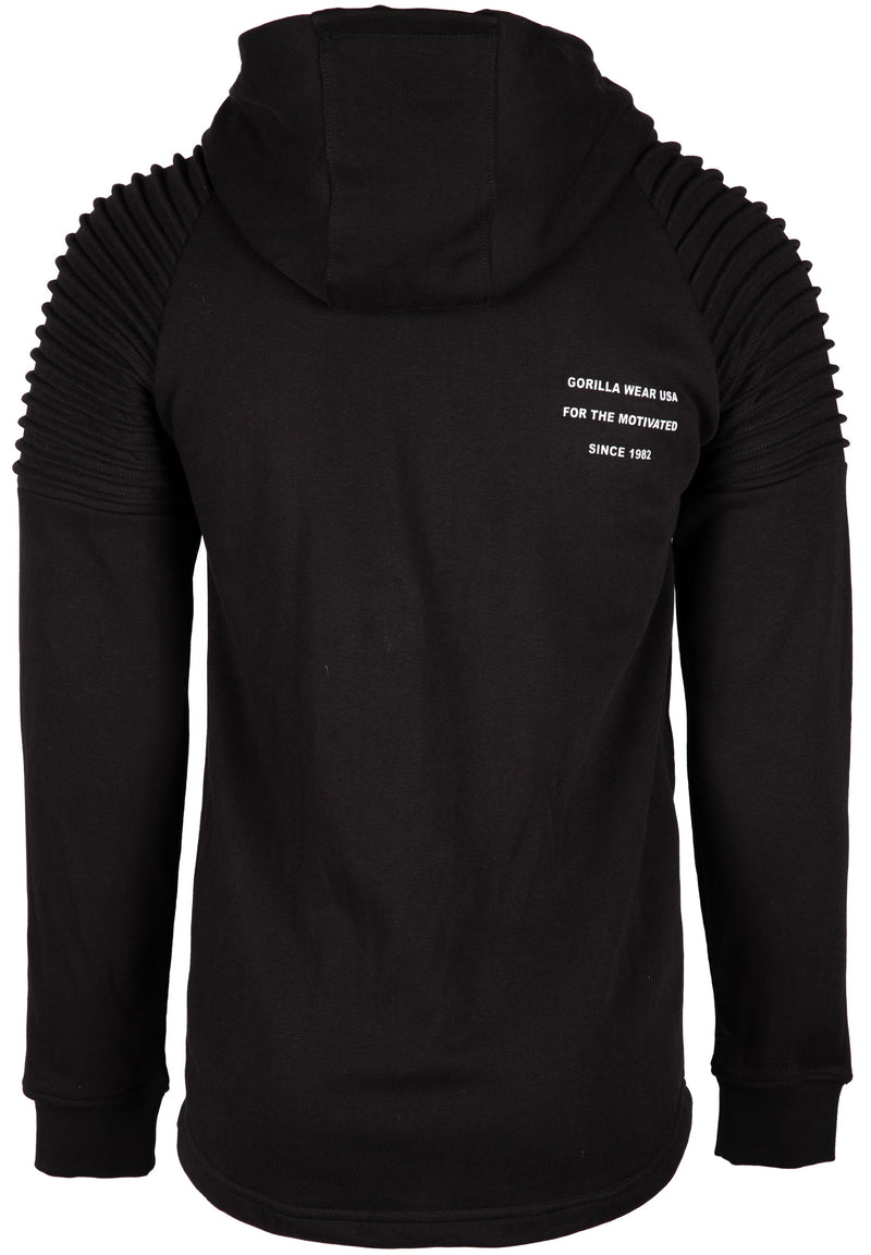 Load image into Gallery viewer, Delta Zipped Hoodie - Black
