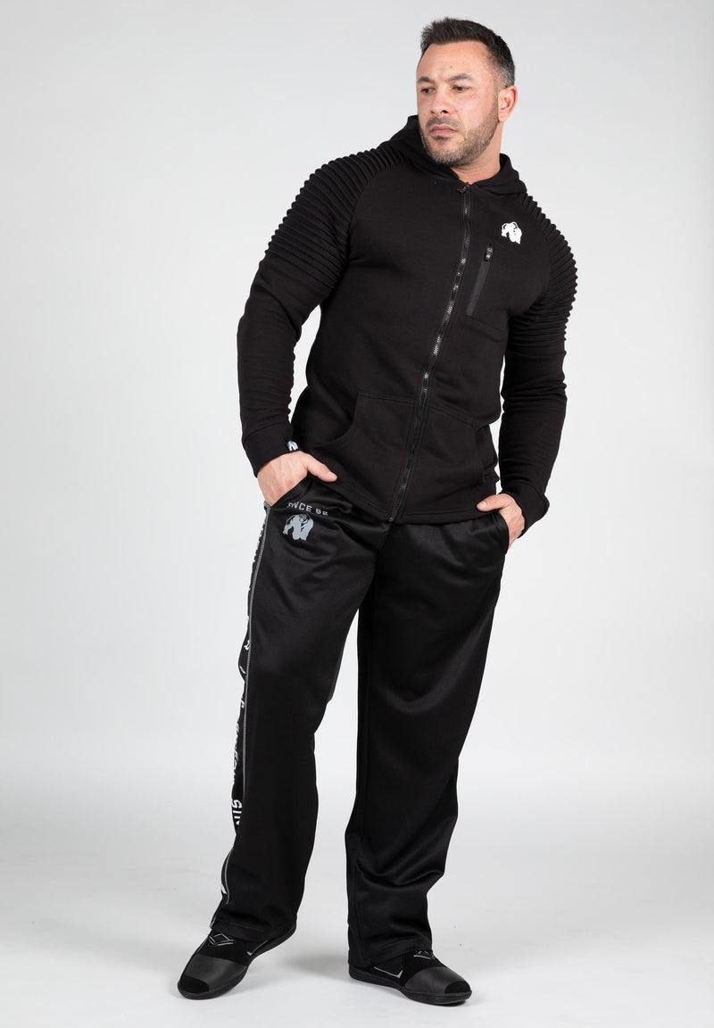 Load image into Gallery viewer, Delta Zipped Hoodie - Black
