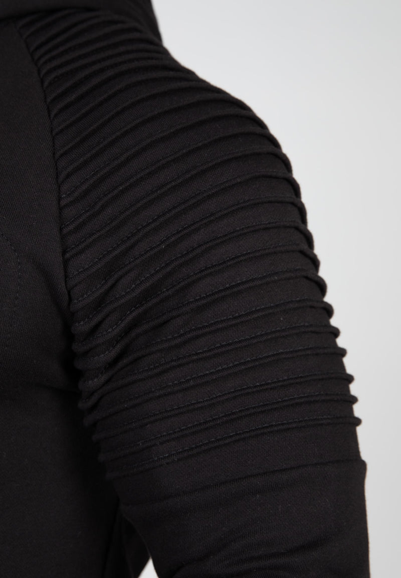 Load image into Gallery viewer, Delta Zipped Hoodie - Black
