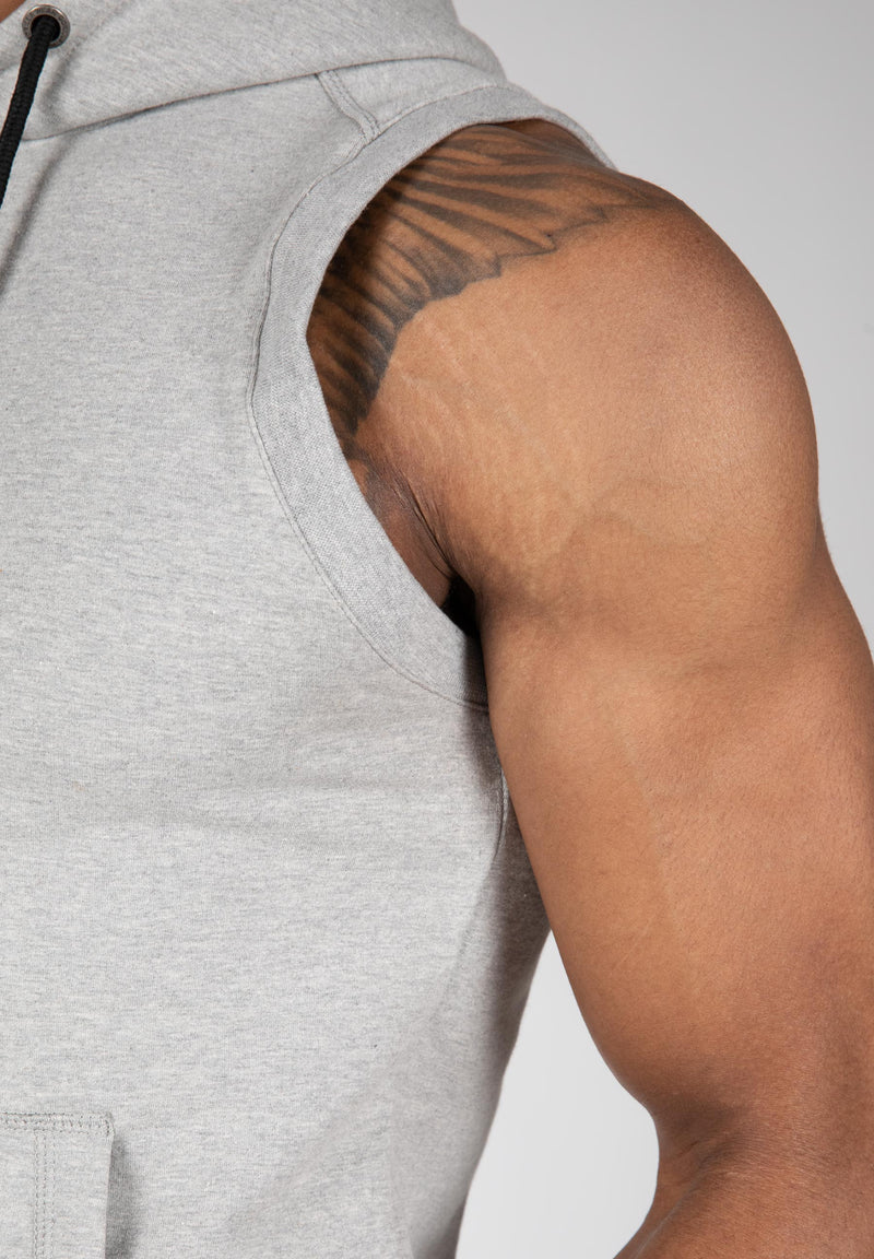 Load image into Gallery viewer, Lincoln Sleeveless Hoodie - Gray
