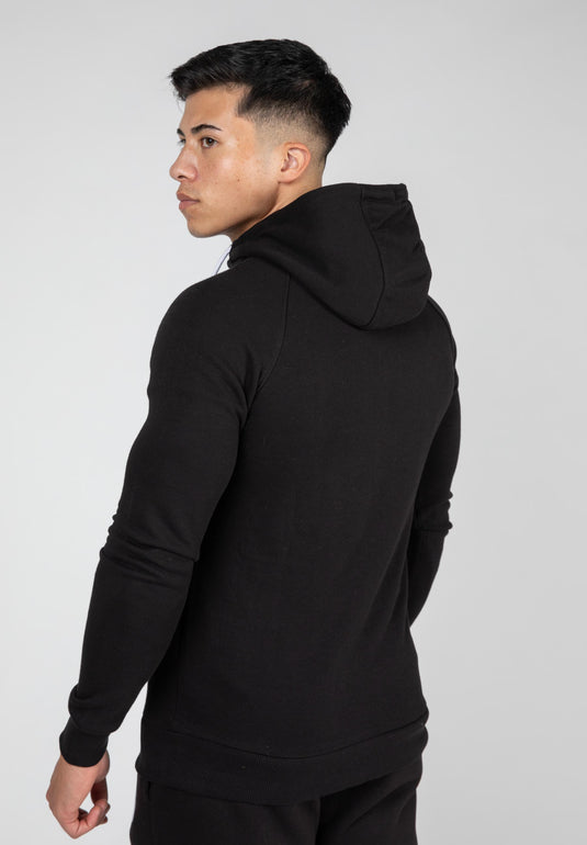 Payette Zipped Hoodie - Black