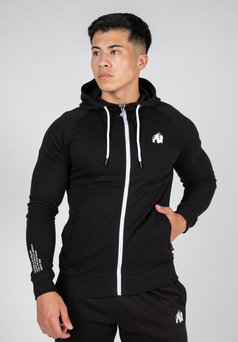Payette Zipped Hoodie - Black