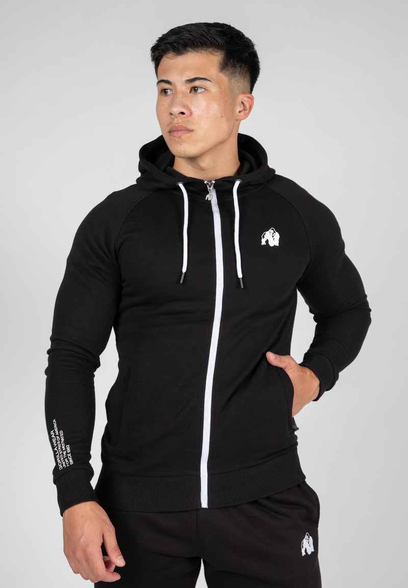 Load image into Gallery viewer, Payette Zipped Hoodie - Black
