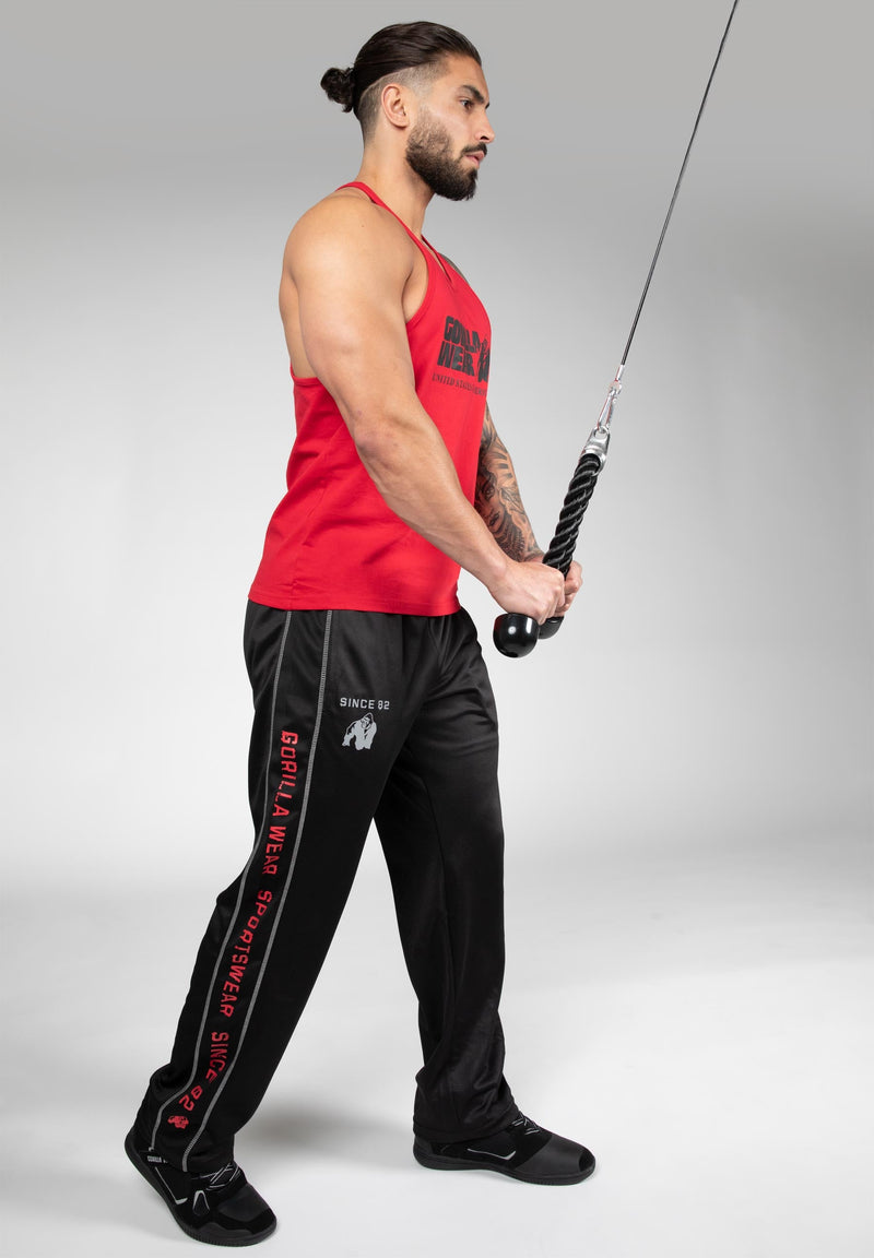 Load image into Gallery viewer, Gorilla Wear - Functional Mesh Pants - Black/Red
