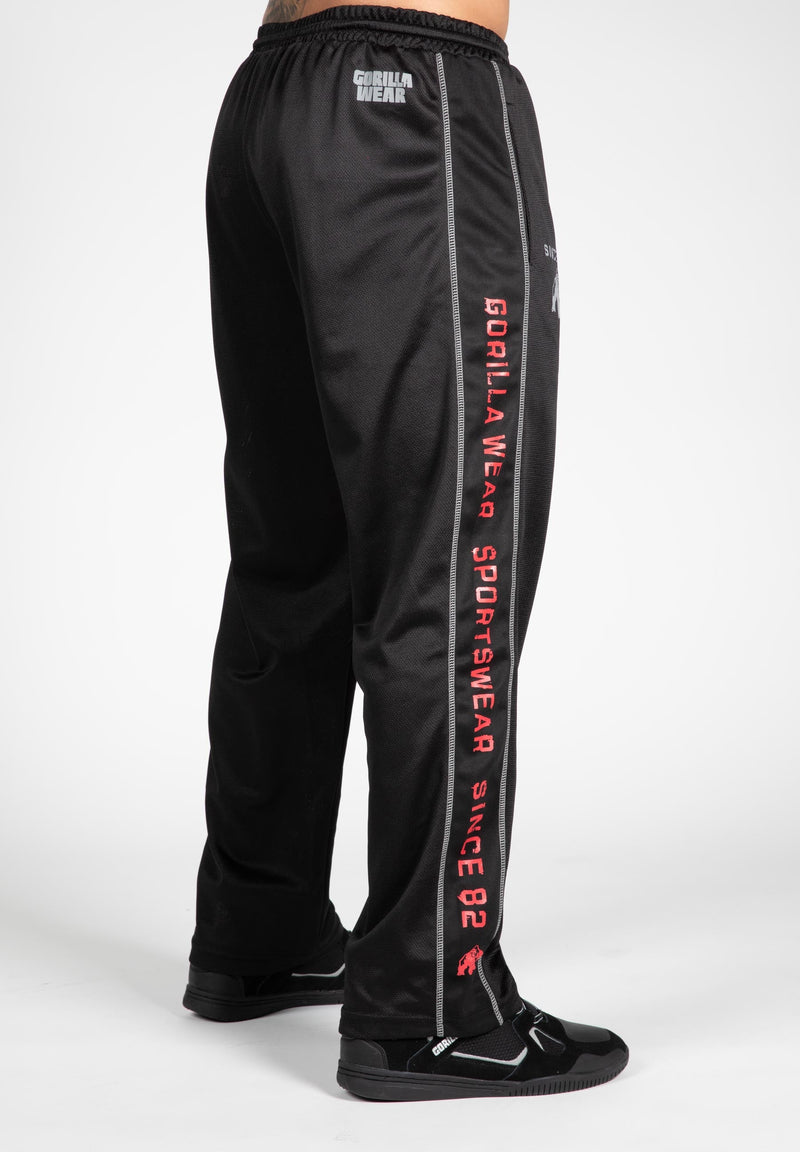 Load image into Gallery viewer, Gorilla Wear - Functional Mesh Pants - Black/Red
