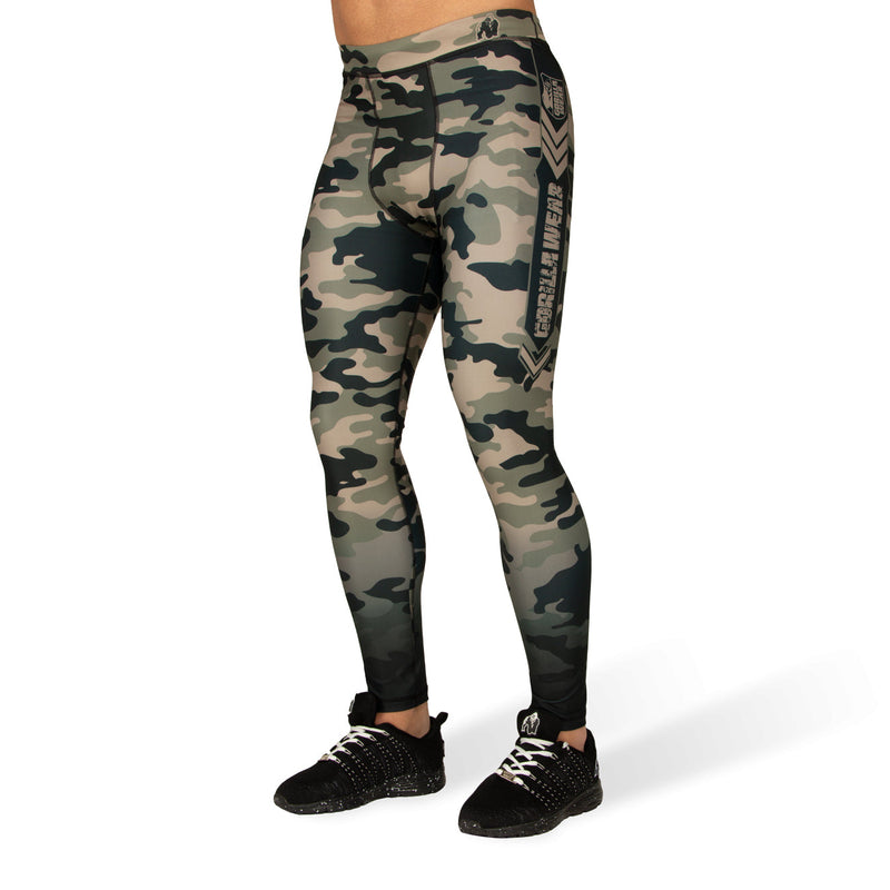 Load image into Gallery viewer, Franklin Men&#39;s Tights - Army Green Camo
